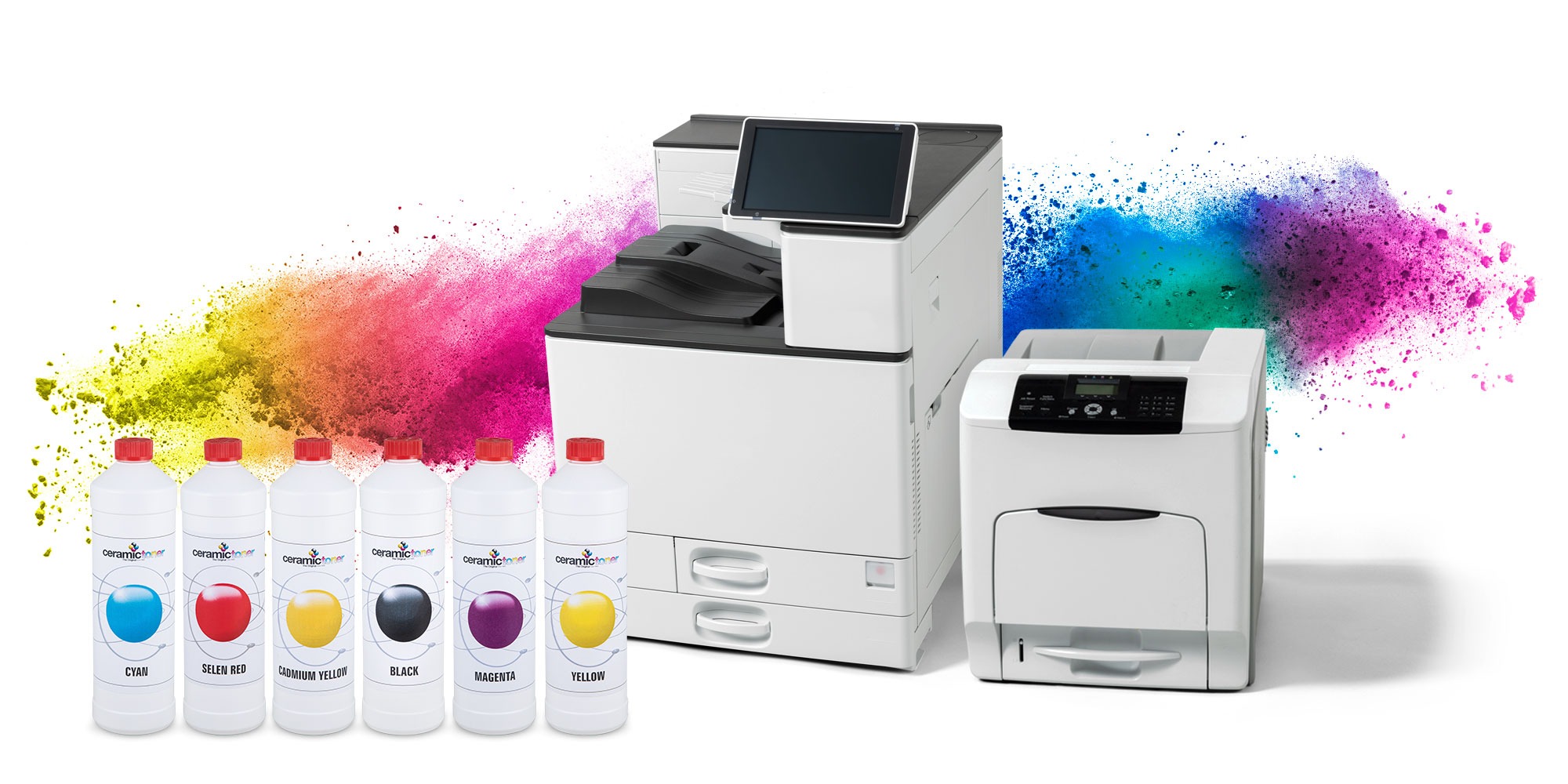 We are looking for resellers for our ceramic toners and printers. Our decal printers are converted by our experts and deliver very good results. The colours are stable and strong.