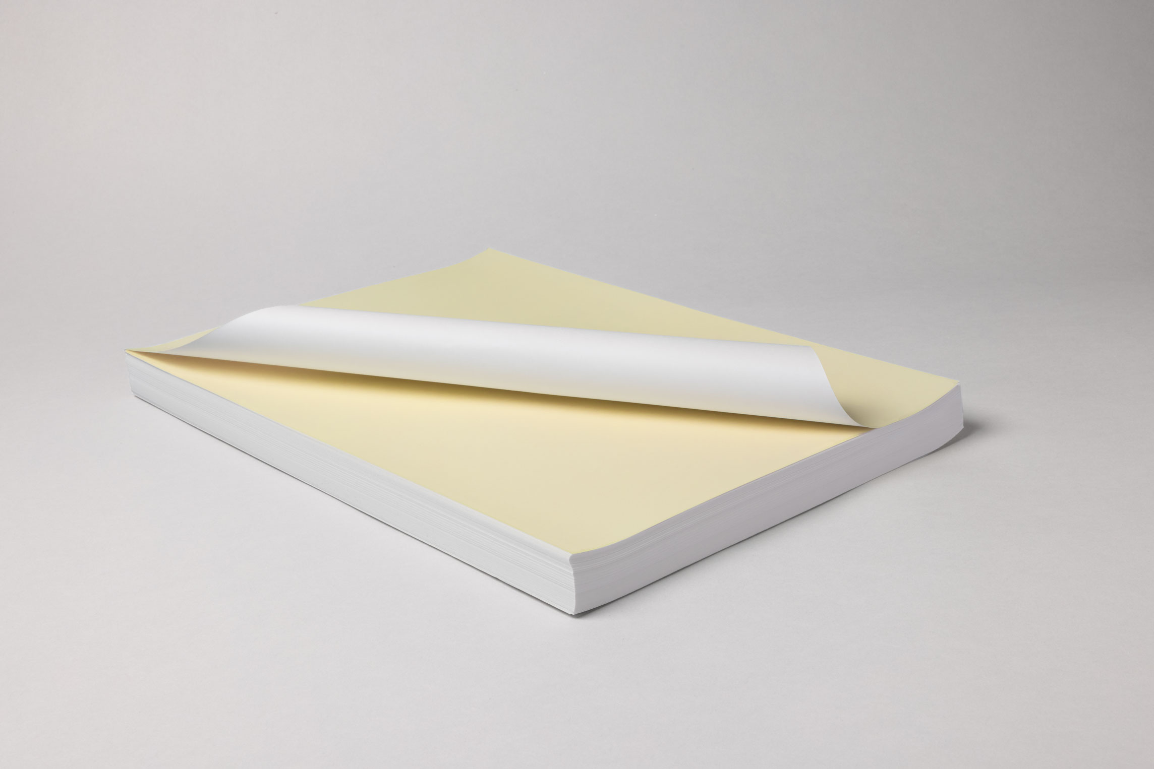 Le papier laminé avec fondant standard convient pour une application sur la porcelaine et la céramique. Le vernis est appliqué sur le décalque à l'aide d'un laminateur.