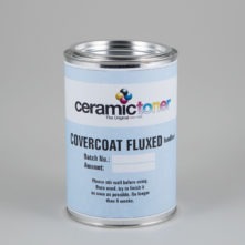 Ceramictoner 无铅釉面漆 Covercoat Fluxed Leadfree 采用罐装形式，适用于所有应用领域。涂层是浅蓝色的。