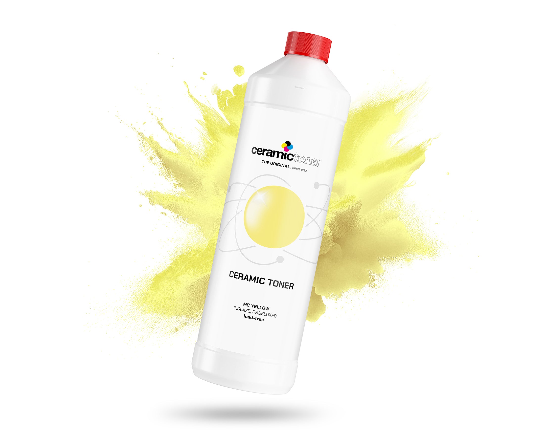 Toner jaune multicolore, grand feu, pré-fondu, sans plomb