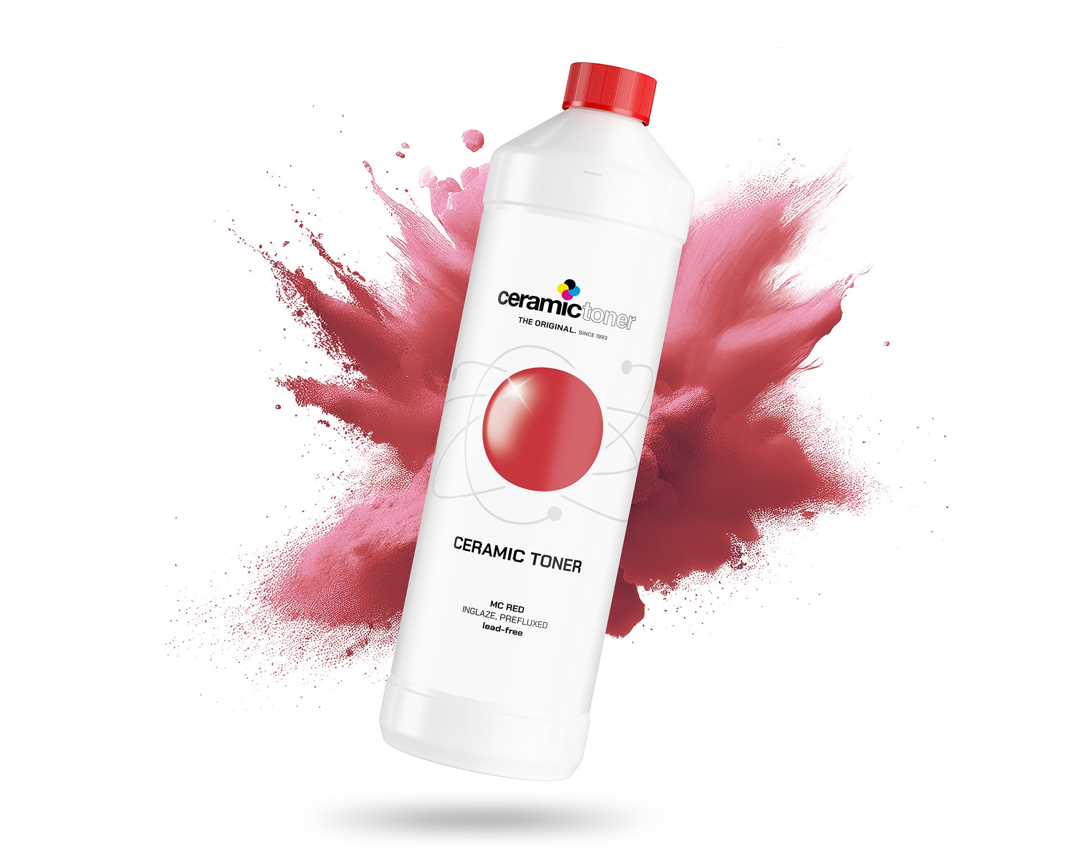 Toner rouge multicolore, grand feu, pré-fondu, sans plomb