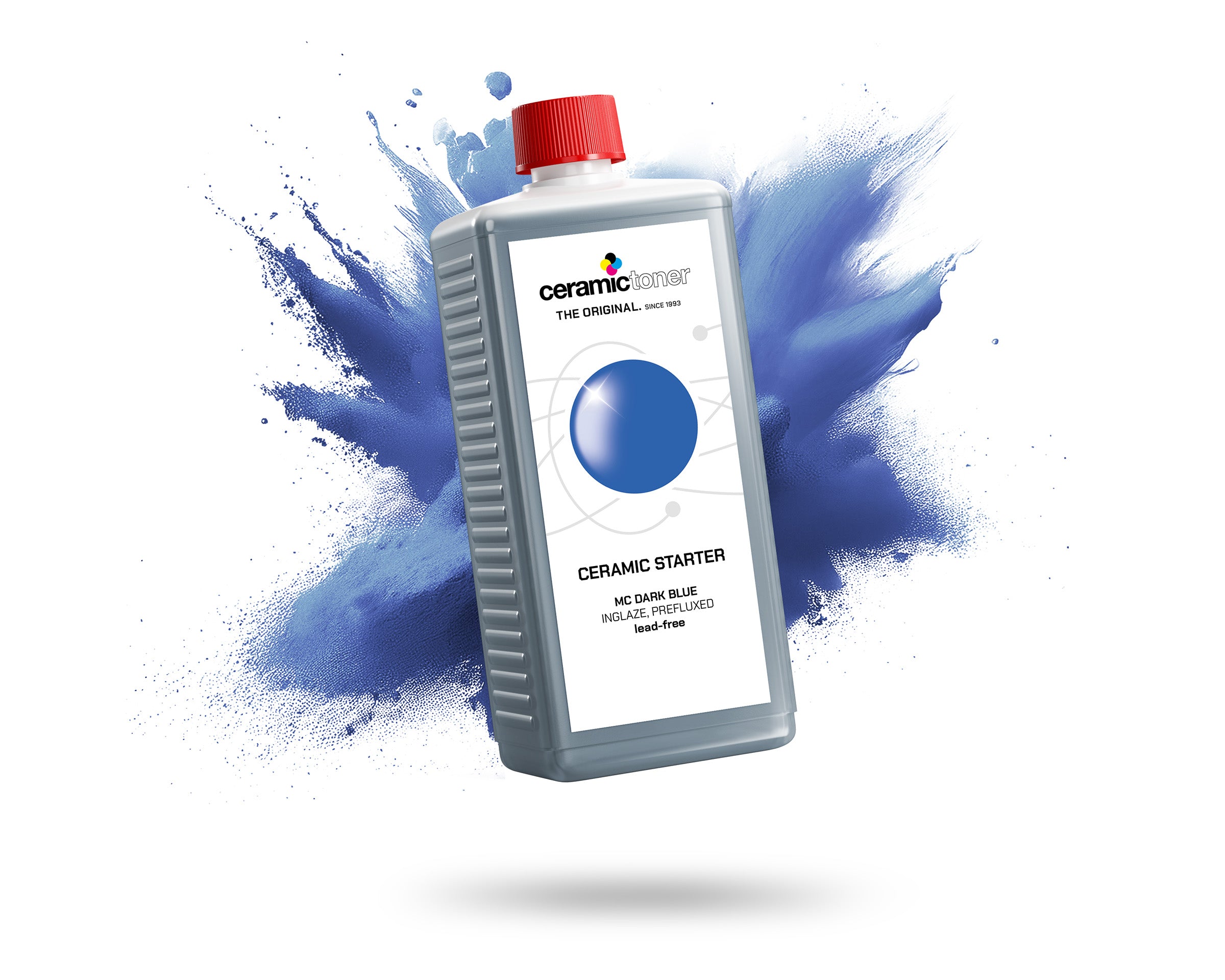 Révélateur Toner bleu foncé multicolore, grand feu, pré-fondu, sans plomb